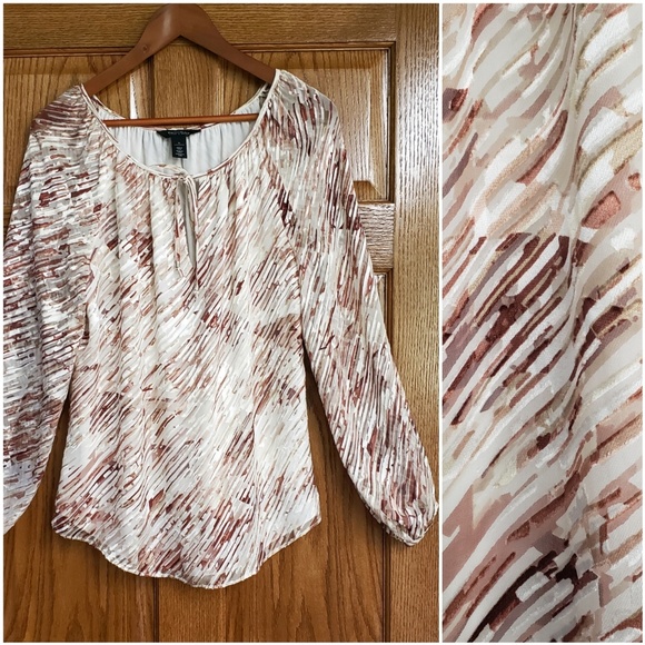 White House Black Market Tops - WHBM Silk Blouse